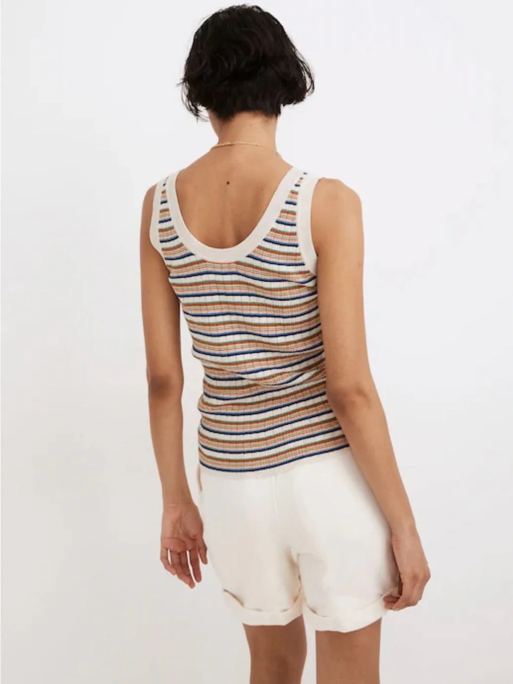 Madewell Striped Chapman Sweater Tank - Picture 3 of 8